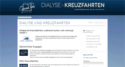 Desktop Screenshot of dialyseundkreuzfahrten.com