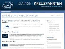 Tablet Screenshot of dialyseundkreuzfahrten.com